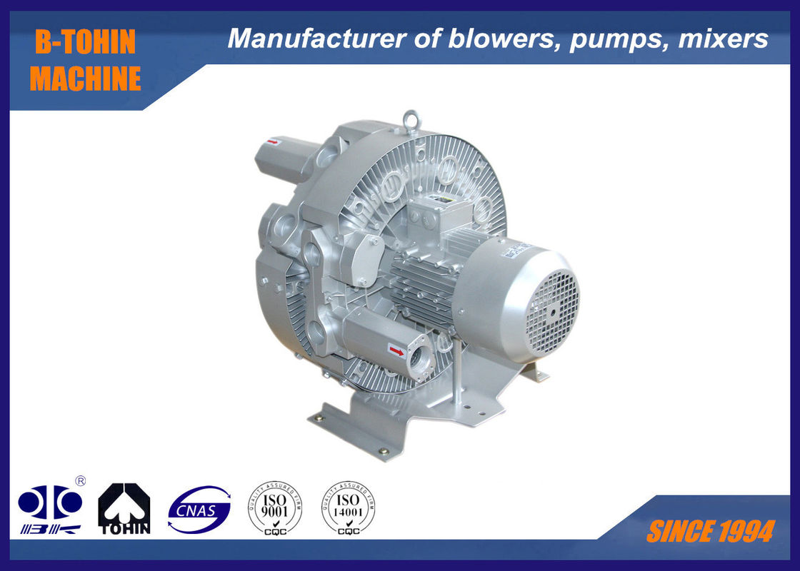 7 5kw Side Channel Blower Gas Ring Type Compressor Aluminum