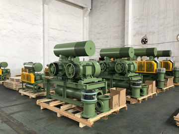 DN200 ثلاثي الفص الجذور المنفخ 30-132KW 80KPA التبريد الهوائي الدوار المنفخ