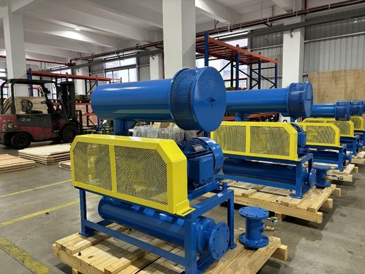 تبريد المياه عبارة عن منفخ جذور ثلاثية مع ضغط 60-80KPA و 31.89-50.67m3/Min سعة الهواء