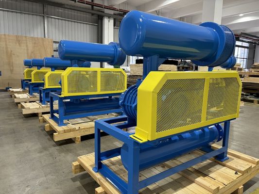 تبريد المياه عبارة عن منفخ جذور ثلاثية مع ضغط 60-80KPA و 31.89-50.67m3/Min سعة الهواء