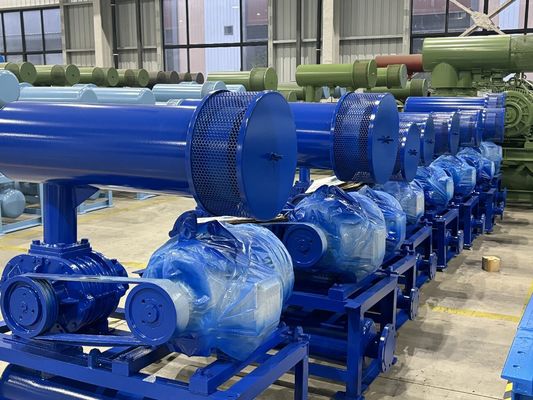 تبريد المياه عبارة عن منفخ جذور ثلاثية مع ضغط 60-80KPA و 31.89-50.67m3/Min سعة الهواء