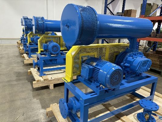 تبريد المياه عبارة عن منفخ جذور ثلاثية مع ضغط 60-80KPA و 31.89-50.67m3/Min سعة الهواء
