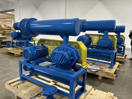 65 2.5 بوصة ميناء ضياء ارتفاع ضغط الجذور منفاخ ثلاثي الفص ضجيج منخفض