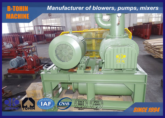 4 "ضغط هواء سلبي 41.09m3 / دقيقة -70KPA 75KW مضخة منفاخ الجذر