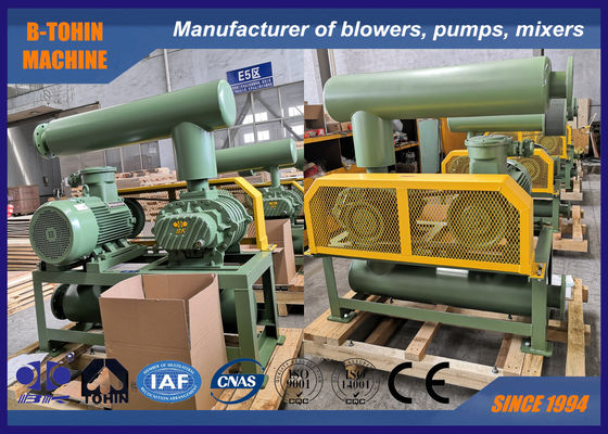 -50KPA 4.53m3/Min 7.5KW تبريد الهواء الضغط السلبي جذور مضخة الفراغ مضخة
