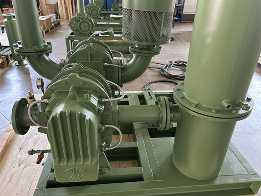 منفاخ جذور ثنائي المرحلة BKD-3000 DN100 150KPA مبرد بالماء لمياه الصرف الصحي