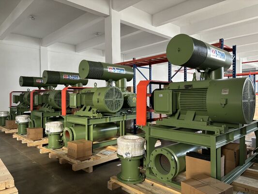 جذور مدفوع الفص الدوار مع 3 لتر / دقيقة مياه التبريد، 60-100KPA ضغط تفريغ، و 1.5-5.5 كيلوواط من طاقة المحرك